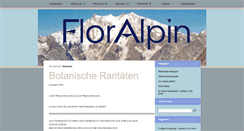 Desktop Screenshot of floralpin.de