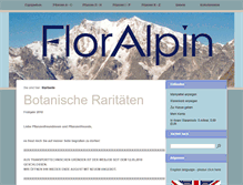 Tablet Screenshot of floralpin.de